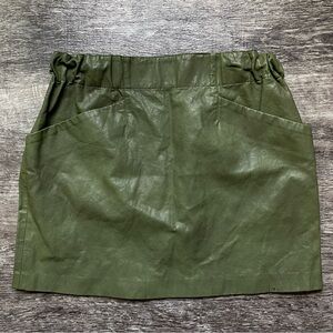 Zara Basic Faux Leather Mini Skirt M
